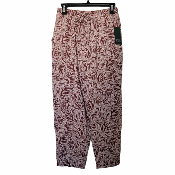Wild Fable Leaf Pattern Comfortable Pant W/Pockets - Picture 1 of 10